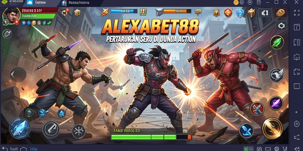 Tampilan gameplay ALEXABET88 yang seru dan mendebarkan.