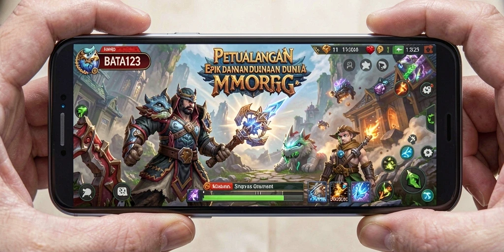 Screenshot utama dari <strong>BATA123</strong> menunjukkan aksi seru dalam petualangan MMORPG.