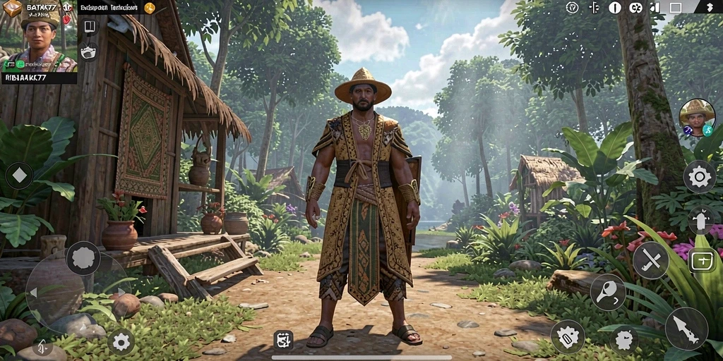 Gambaran gameplay mendalam di dunia terbuka BATIK77.