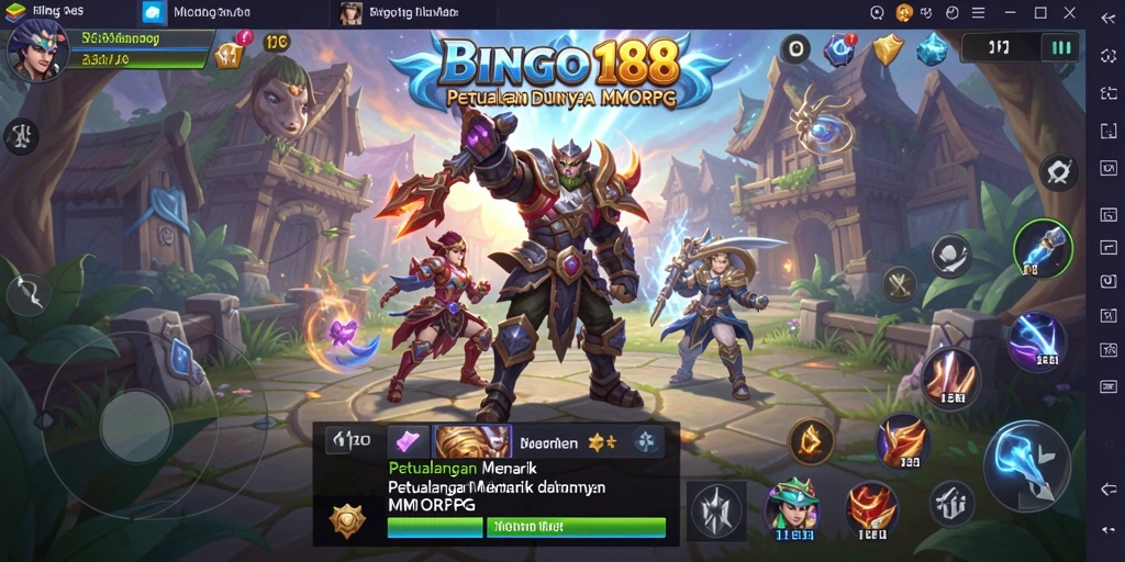 Screenshot dari gameplay seru dalam BINGO188 MMORPG.