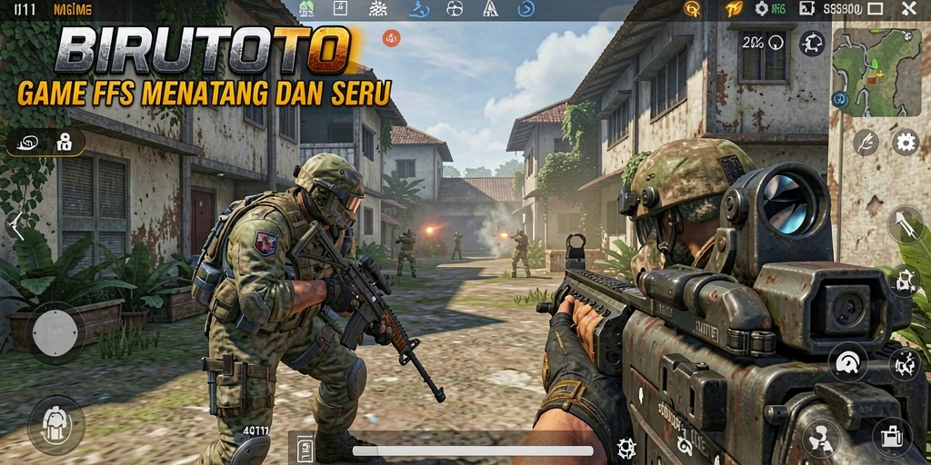 Gameplay BIRUTOTO penuh aksi seru dan menantang.
