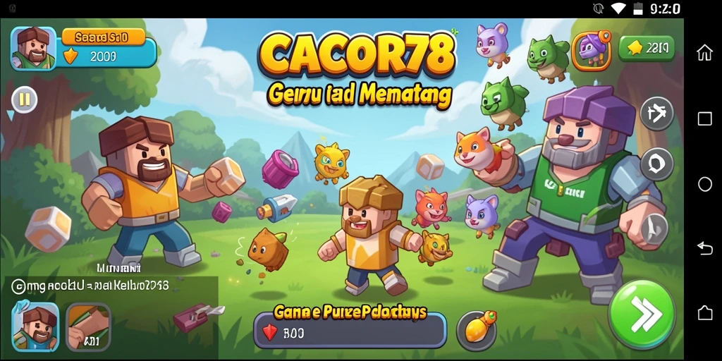 Gameplay seru dari CACOR78 dengan berbagai puzzle menantang.