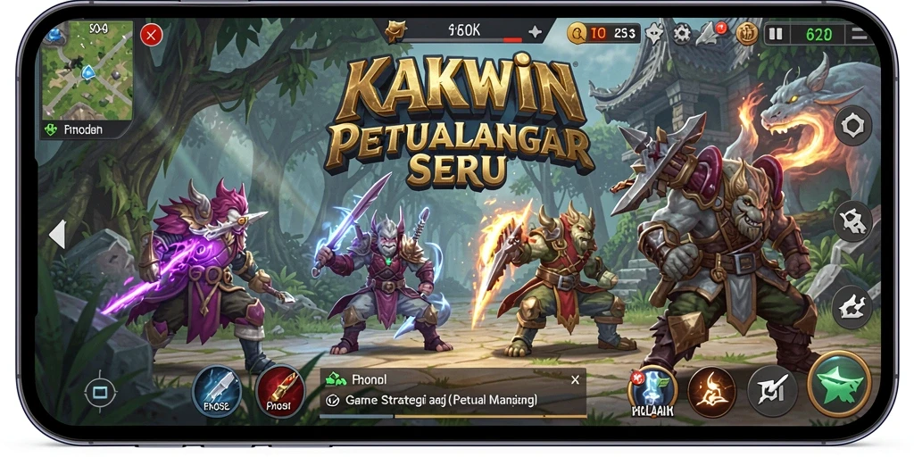 Tangkapan layar gameplay KAKWIN yang menarik dan menantang.