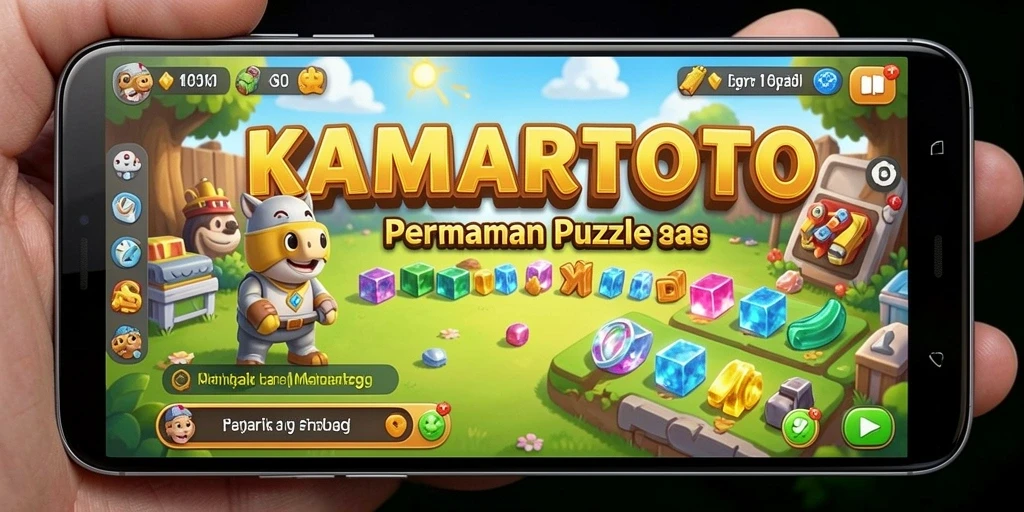 Tangkapan layar gameplay KAMARTOTO menunjukkan tantangan puzzle yang menarik.