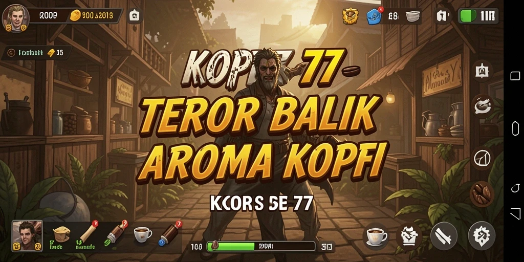 Tampak gameplay mencekam dalam KOPI77 yang penuh ketegangan.