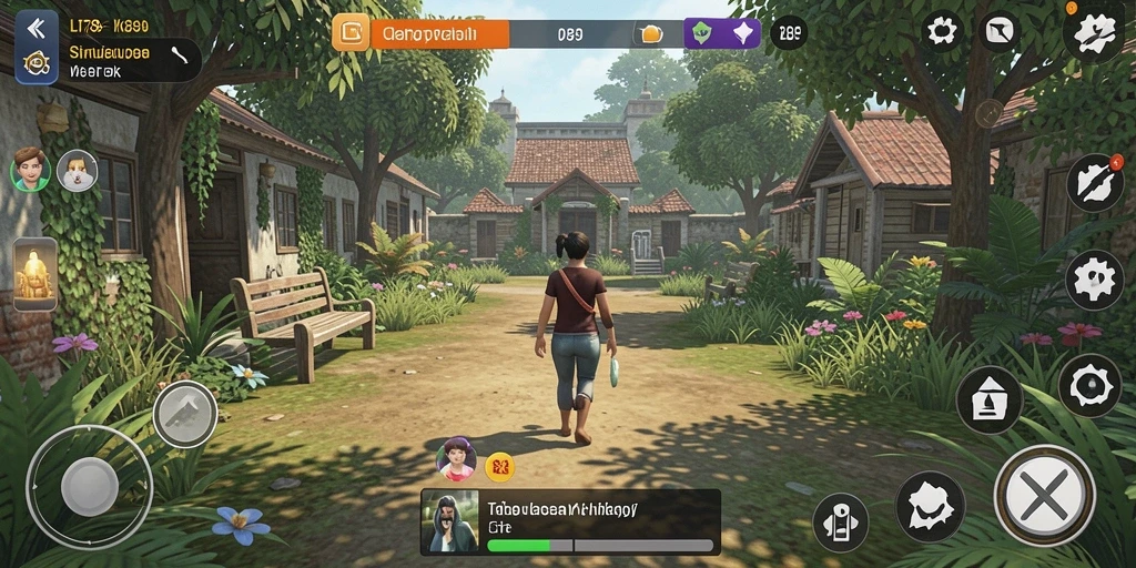 Screenshot LI789 menampilkan gameplay yang penuh interaksi dan pilihan.