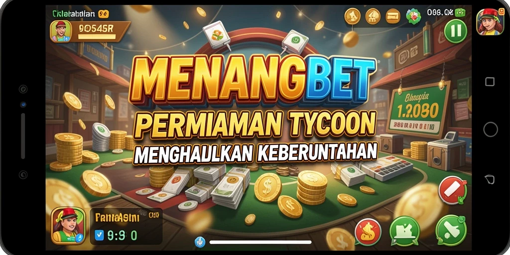 Tampilan gameplay <strong>MENANGBET</strong> yang seru dengan strategi bisnis yang menantang.