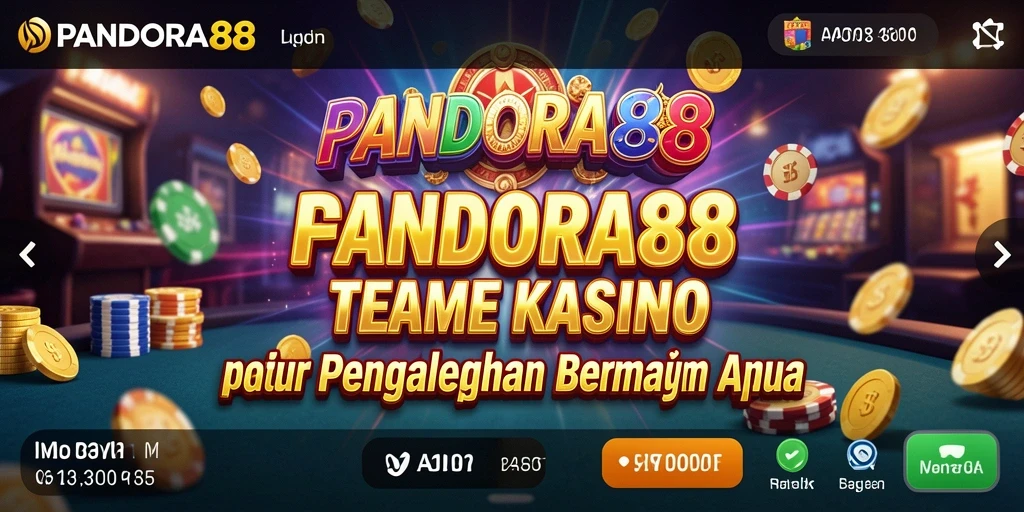 Tampilan gameplay PANDORA88 dengan dealer langsung dan berbagai pilihan permainan Kasino.