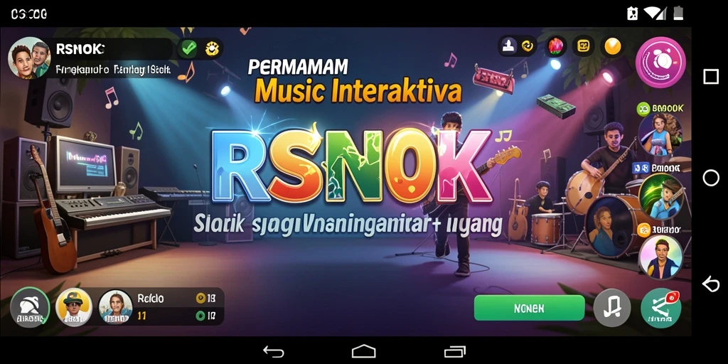Screenshot RSNOK menampilkan pengalaman bermain musik yang interaktif dan penuh kesenangan.