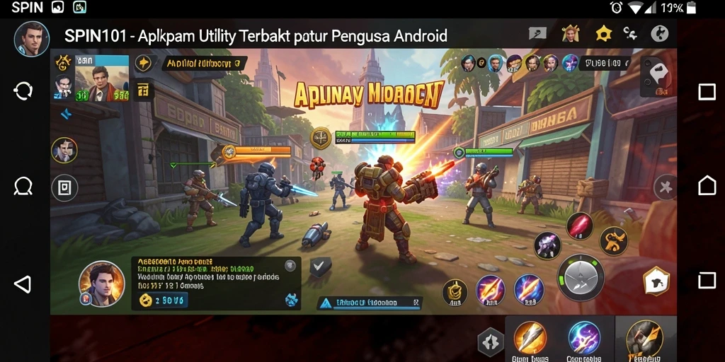Tampilan antarmuka SPIN101 yang intuitif dan mudah digunakan.
