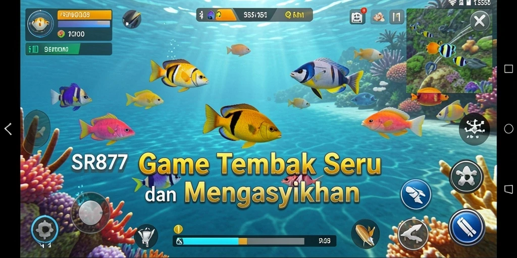 Tampilan gameplay yang menarik dari game Tembak Ikan SR877.
