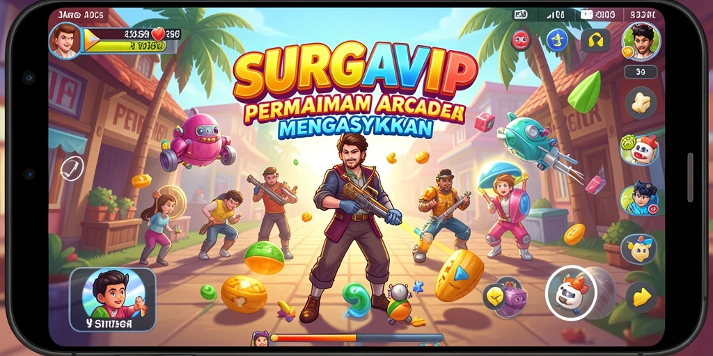 Tampilan gameplay SURGAVIP yang menarik dan kompetitif.