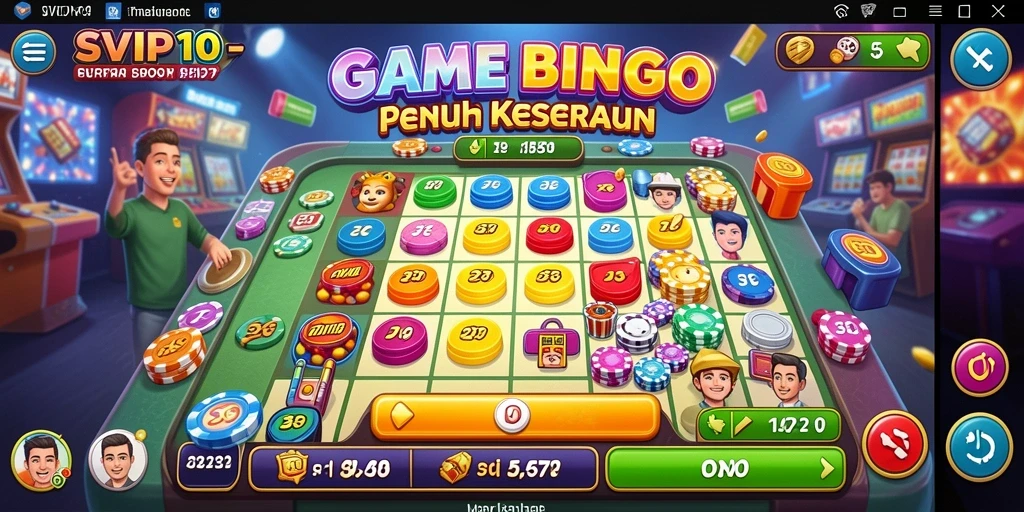 Screenshot gameplay Bingo SVIP10 yang menarik dan interaktif.