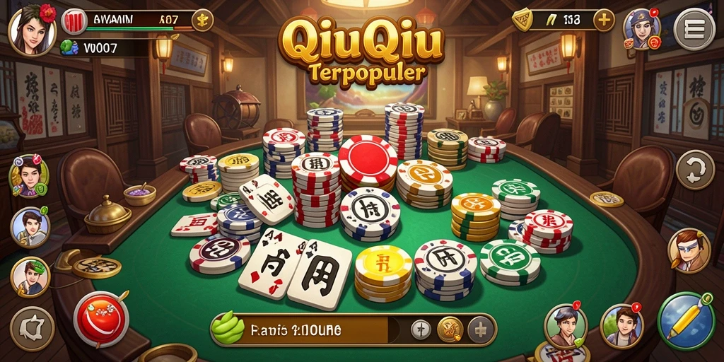 Tampilan gameplay seru dari W67, game QiuQiu yang mengasyikkan.